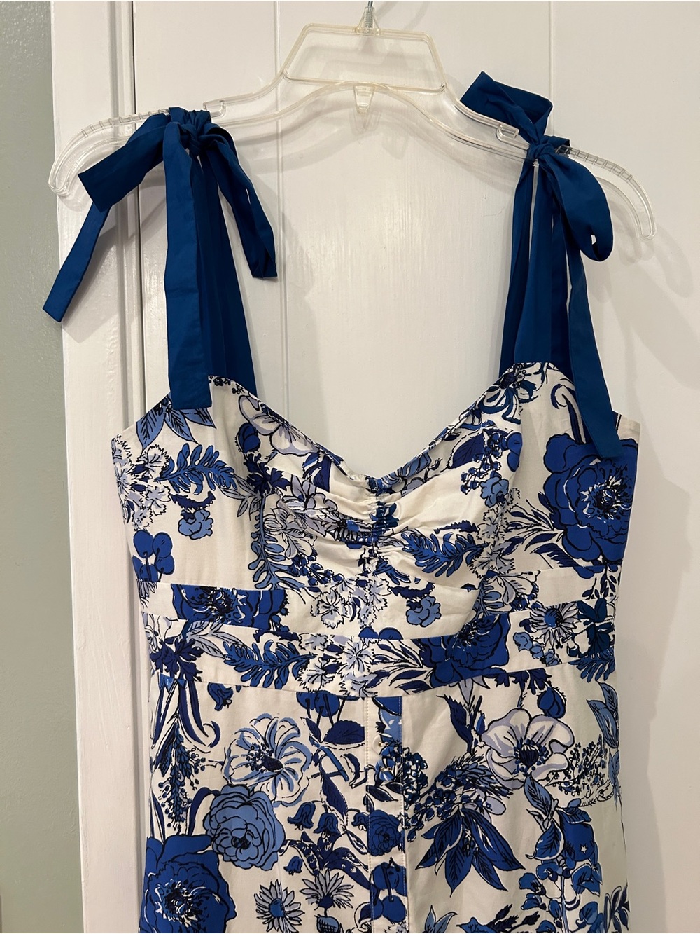 Cara Cara Flower Grid Blue Belvedere Dress - Picture 7 of 16